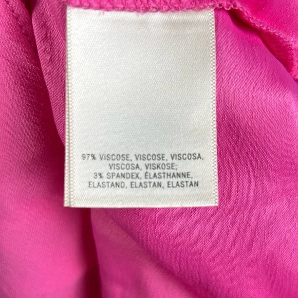 Anthropologie Dress Womens 4 HD In Paris Bell Sleeve Barbie Pink Feminine Mini - Picture 8 of 9